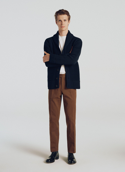 Men's chino trousers brown cotton Fursac - 21HP3TKIA-TP12/16