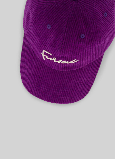 Men's hat violet corduroy Fursac - 21HD2TRAP-TR42/86
