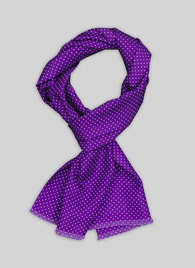 Men's headscarf violet silk Fursac - 21HD2FOUL-TR26/85