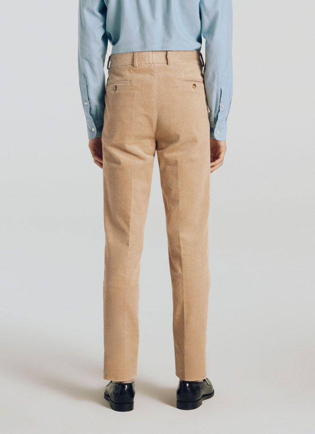 Pantalon beige homme velours côtelé Fursac - 21HP3TUTO-TX03/04