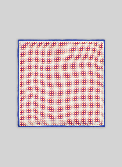 Men's pocket square ecru silk Fursac - 21HD1POCH-TR21/04