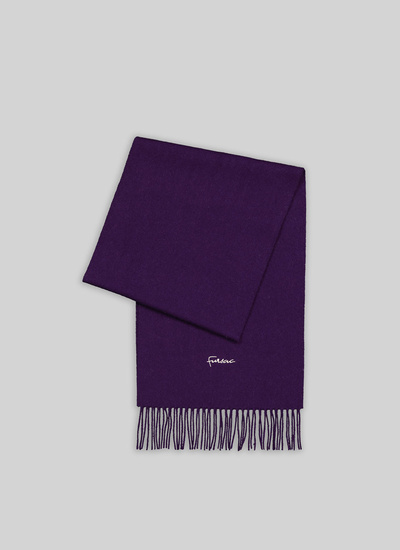 Men's scarf violet wool and cashmere Fursac - 21HD2TARI-TR28/85