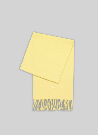 Men's scarf yellow wool and cashmere Fursac - 21HD2TARI-TR28/52