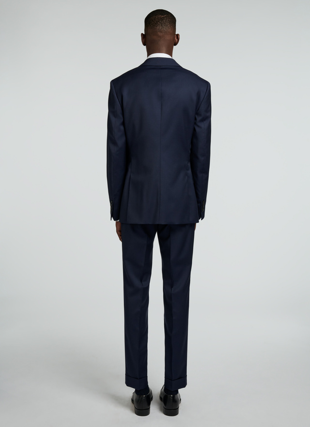 Men's blue, navy blue virgin wool suit Fursac - 22EC3VOXX-B570/31