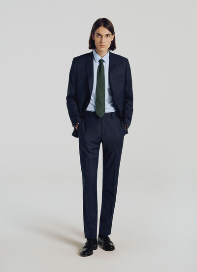 Men's suit navy blue virgin wool Fursac - 21HC3ILYA-TC04/30