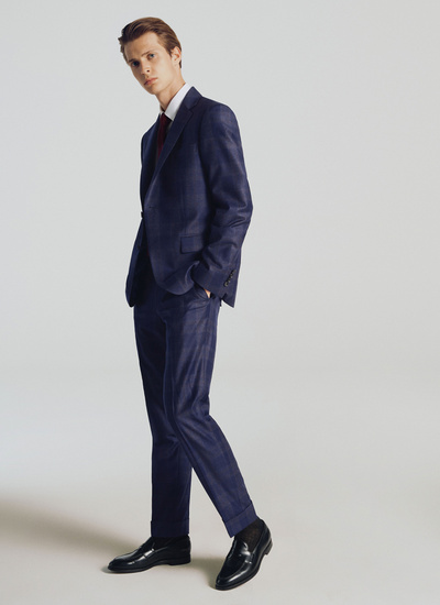 Men's suit navy blue virgin wool Fursac - 21HC3PREL-TC37/31