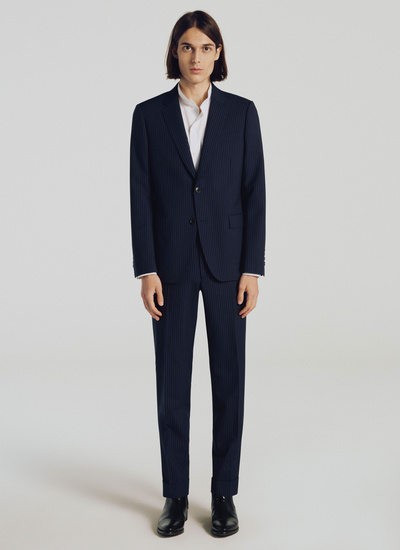 Men's suit navy blue virgin wool Fursac - 21HC3ROLY-TC05/31