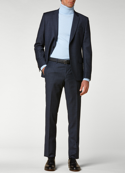 Men's suit petrol blue virgin wool Fursac - 20HC3ROLY-RC10/31