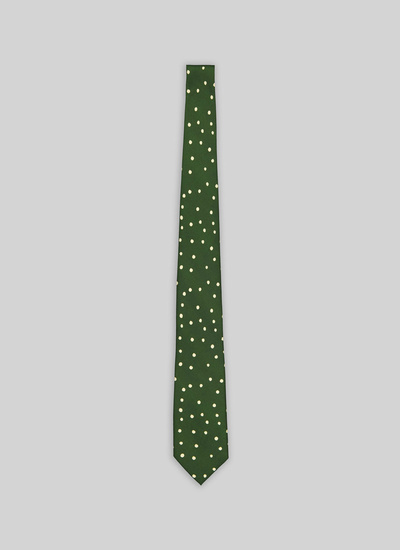 Men's tie green silk Fursac - 21HF2OTIE-TR02/41