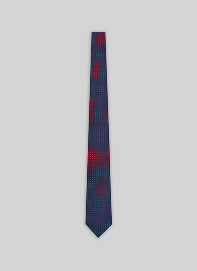 Men's tie navy blue silk Fursac - 21HF2OTIE-TR06/30