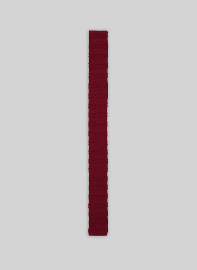 Men's tie burgundy silk Fursac - 21HF3KNIT-TR40/74