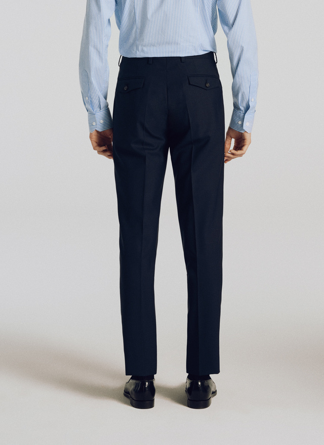 Men's navy blue trousers Fursac - 20HP3OEKO-RC01/30